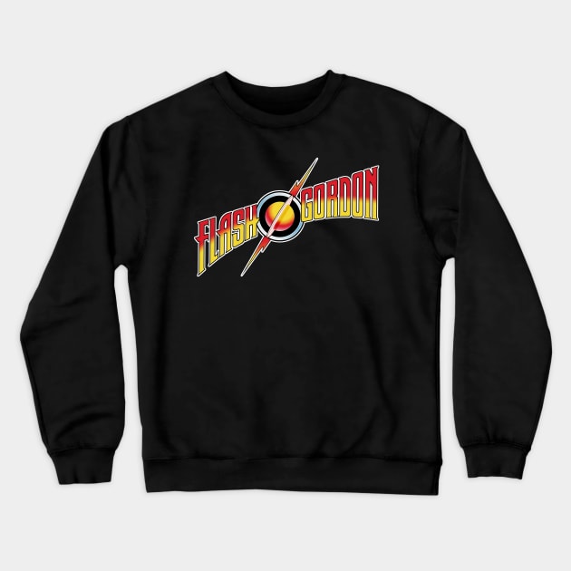 FLASH GORDON: Savior of the Universe! (white outline) Crewneck Sweatshirt by cabinboy100